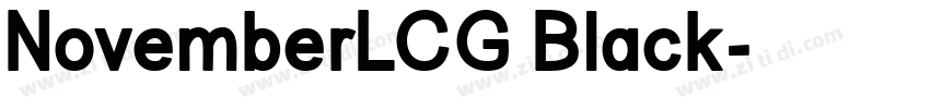 NovemberLCG Black字体转换